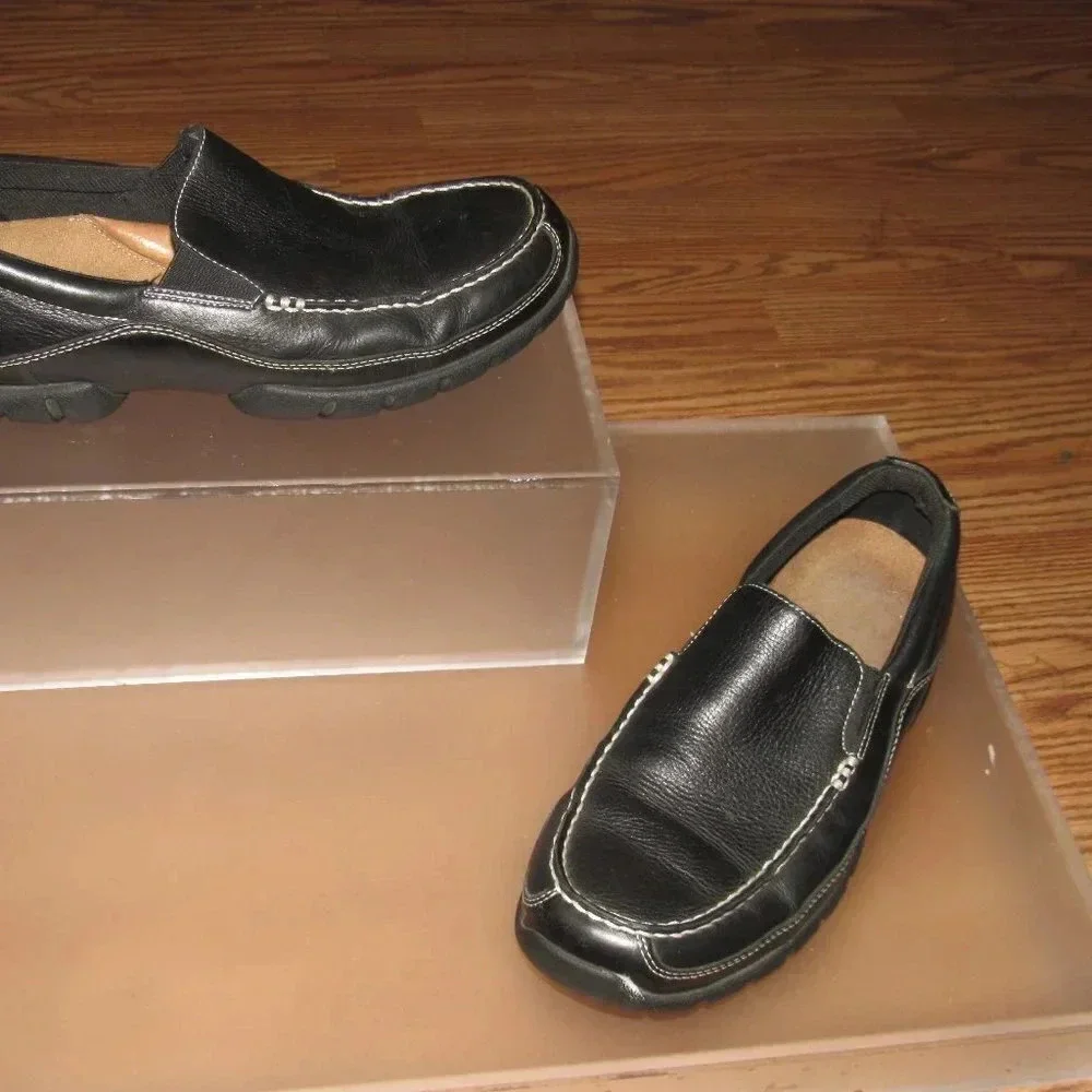 ROCKPORT XCS Leather Men’s Slip-On Loafer Black Shoes Size 9M